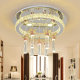 Warm and Romantic Wedding Room Bedroom Ceiling Lamp Princess Bedroom Crystal Lamp Modern Simple Led Round Living Room Lamp
