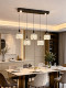 Crystal Dining Room Lamp, Italian Light Luxury 2026 New Model, Modern Minimalist Dining Table Lamp, Linear Bar Island Pendant Light