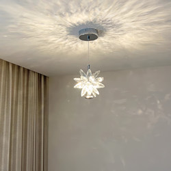 Modern Light Luxury Bedroom Bedside Small Chandelier, High-End Atmosphere, Hallway Entrance Bar Counter Crystal Ice Flower Decorative Lighting Fixtures