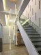 Staircase Chandelier Modern Minimalist Dining Room Lamp Creative Personality Living Room Duplex Rotating Villa Staircase Crystal Chandelier