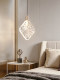 Italian-Style Minimalist Light Luxury Single-Head Pendant Light for Bedroom Bedside, Living Room Background Wall, Partition, Entryway, and Hallway