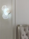 Bedside Wall Lamp, Light Luxury Bedroom Lamp, French-Style Living Room Background Wall Atmosphere Lamp, Creative Room Master Bedroom Wall-Mounted Lamp, Flower Design