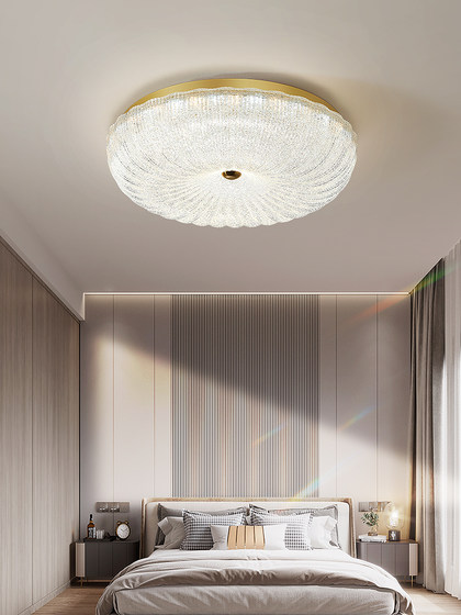 Warm and Romantic Bedroom Lamp, Simple French Light Luxury Room Lamp, Master Bedroom Ceiling Lamp, Creative Glass Lamp, Guangdong Zhongshan