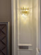 Light Luxury Crystal Wall Lamp, Simple Bedroom Bedside Lamp, Living Room Sofa Grille Background Wall, Staircase Aisle Creative Wall Lamp