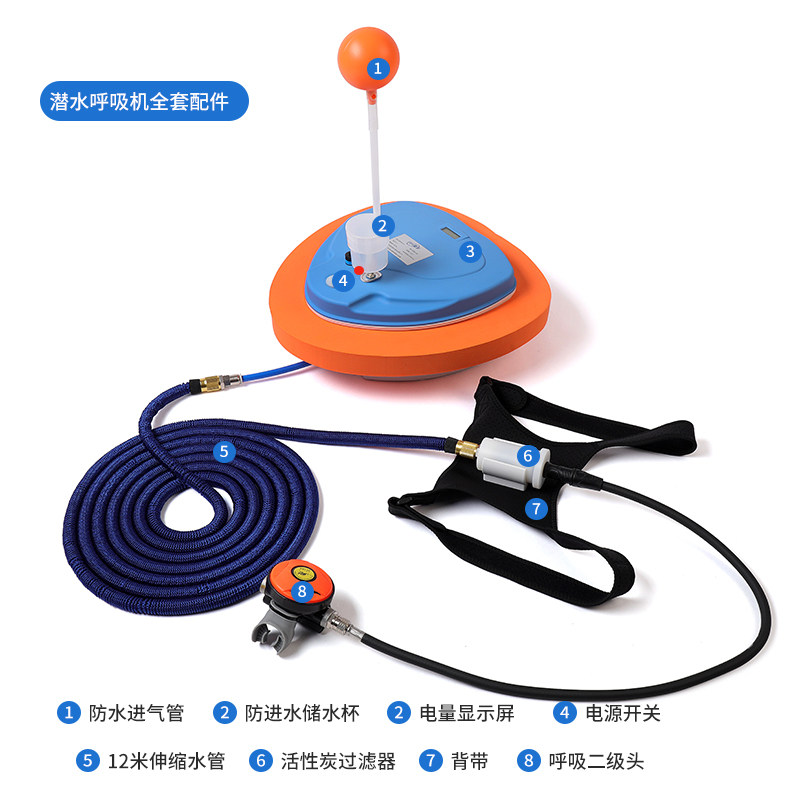 猎宇水肺装备专业深浮潜神器！人造鱼鳃+氧气瓶全套实测，潜水党狂喜！-呼吸管-淘宝好物网
