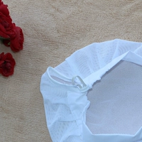 Белая широкая интернет -плита задней части задней части головы пряжка