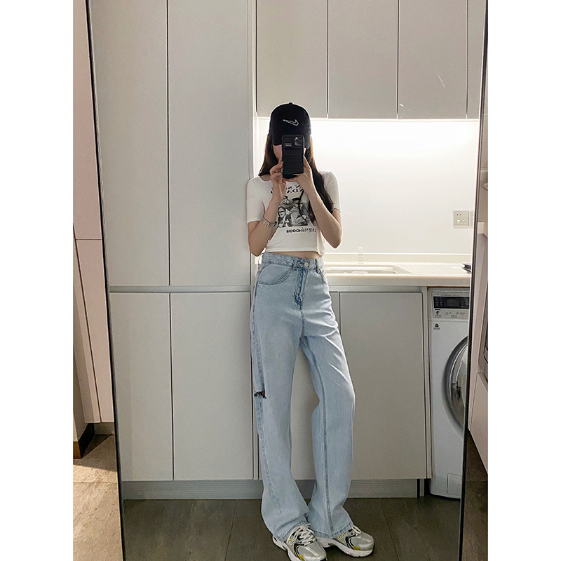 HYYEE design niche T-shirt spring and summer printing Western style American spicy short-sleeved 2021 new women's short top