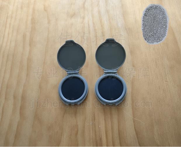 Black Rubber Sheet Single Finger single finger Printed Box Fingerprint printed box Inprint box Inprint Fingerprint Fingerprinting fingerprint Fingerprint Printing Oil Ink