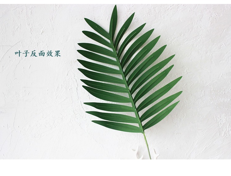 Mô phỏng đơn sắt cây lá kim hướng dương lá rải rác đuôi lá giả cây xanh trang trí lá dừa hoa sắp xếp vật liệu đạo cụ chụp - Hoa nhân tạo / Cây / Trái cây cây nhựa trang trí