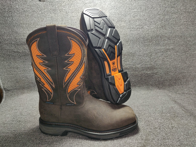 4243 size shoes men's cowhide boots steel toe protection non-slip wear-resistant outdoor sleeve boots riding boots high-top men's boots