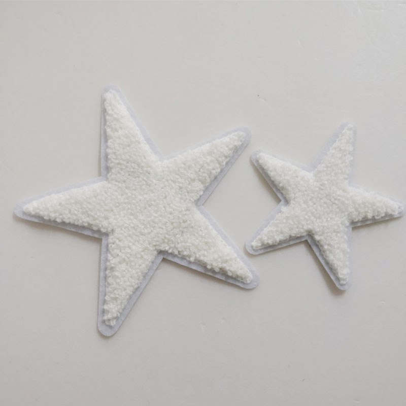 Towel Embroidery Patch Star Patch White Five-Pointed Star Patch Hole Patch Applique T-Shirt Sweatshirt Sweater Clothing Accessories Decoration Towel Embroidery Patch Star Patch White Five-Pointed Star Patch Hole Patch Applique T-Shirt Sweatshirt Sweater Clothing Accessories Decoration