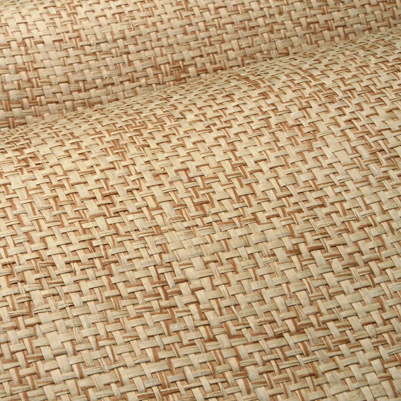 Natural eco-friendly straw woven wallpaper wall cloth gold plaid paper woven wall paper Chinese classical tea building folk sleeping ceiling-Taobao