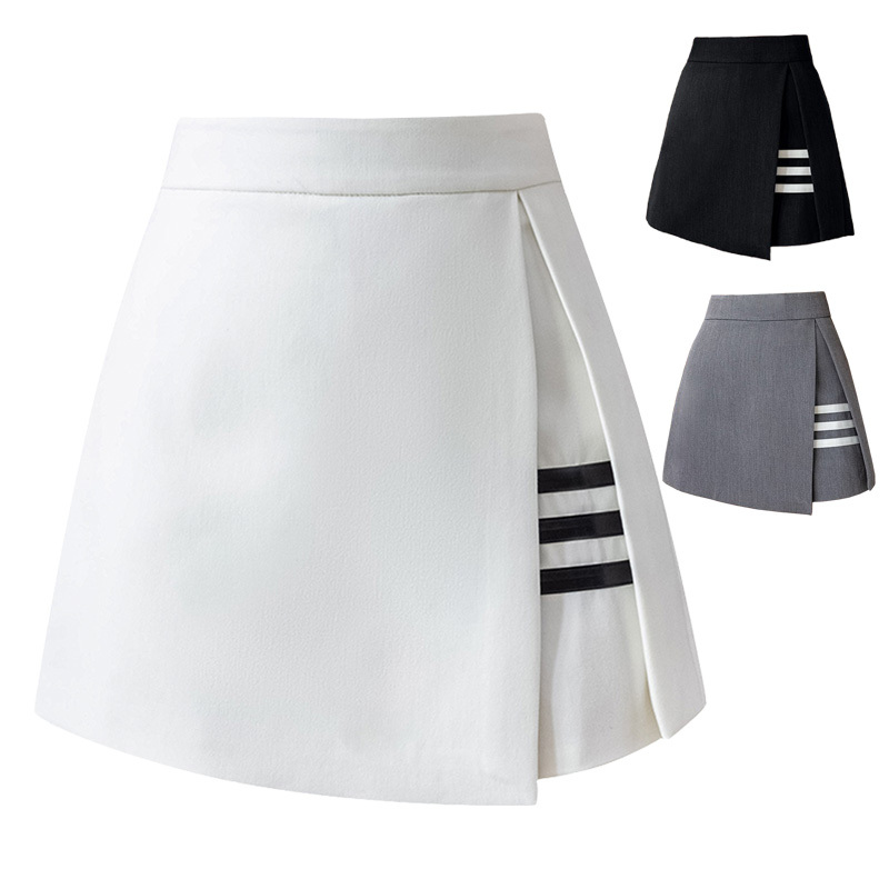 Korean Style Golf Skirt for Women, Anti-Exposure Shorts Skirt, High-Waisted A-Line Skirt, Casual Sports Pleated Skirt, Anti-Wrinkle