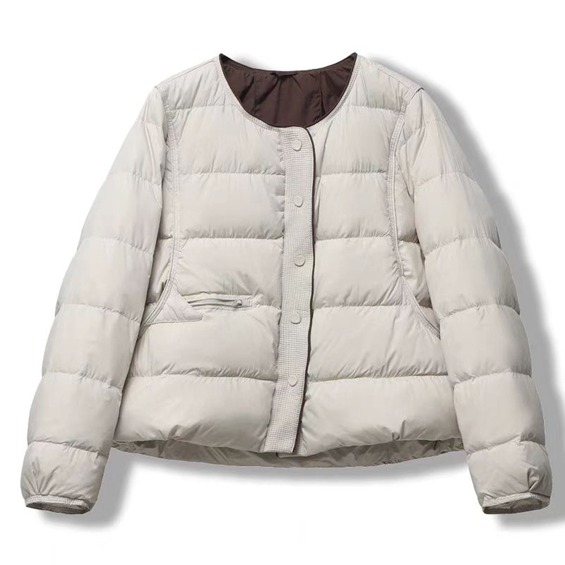 Lightweight down Jacket for Women, Short Style, 2025 Autumn and Winter New Korean Fashion Round Neck White Duck down Stylish Thin Coat Lightweight down Jacket for Women, Short Style, 2025 Autumn and Winter New Korean Fashion Round Neck White Duck down Stylish Thin Coat