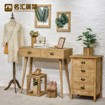 Clothing Store Show Show Ground Style Childrens Clothes Shop Middle Island Shop Windows Solid Wood Retro Womens Clothing Store Shelf Shoe Rack Bag bouquet