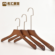 Clothing store special antique solid wood hanger Adult clothes hang wood wooden wooden pants rack hanger set