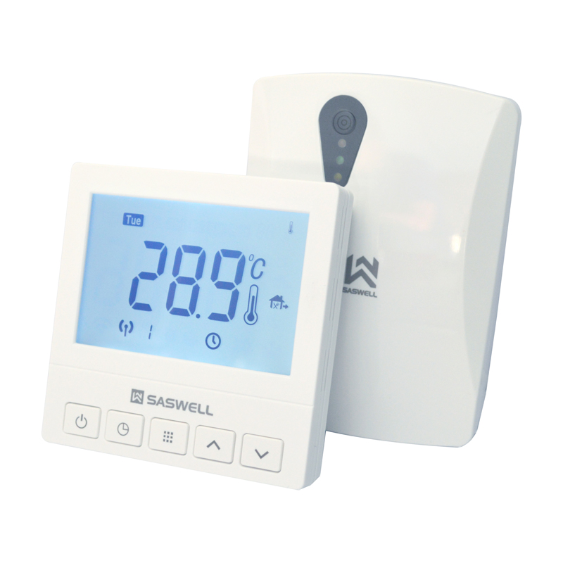 Sunwell SASWELL Gas Wall Hanging Furnace Thermostat Floor Heating Wireless Temperature Control Switch 920XWHB-7-RF