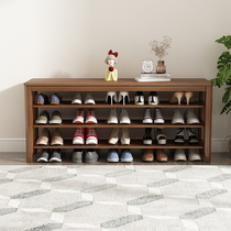 Changing Shoes Stool Solid Wood Simple Doorway Home Shoe Rack Multilayer Shoe Cabinet Containing Can Sit Swap Shoeshoe Cabinet Dust Room Dust Room