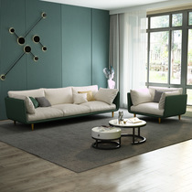 Tech Cloth Sofa Small Family Style Living Room Modern Minimalist Style Light Extravagant Internet Red trio Place rental Buyi sofa