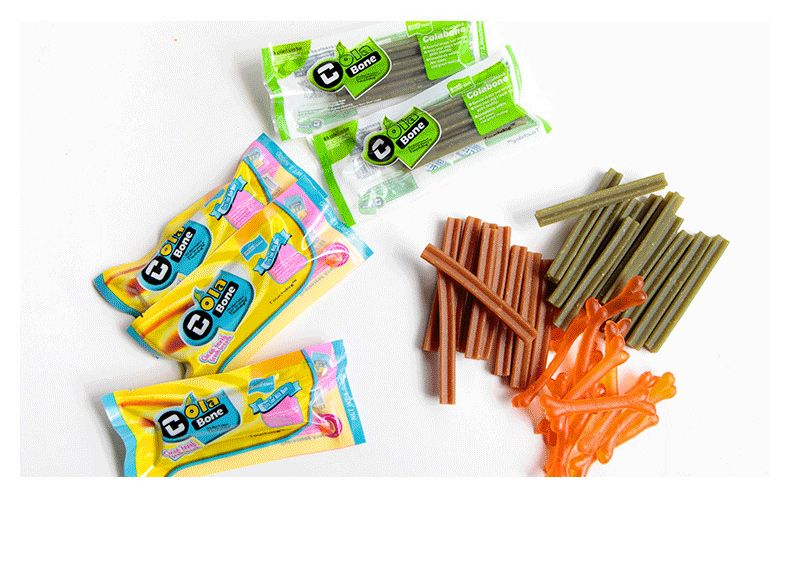 Pet dog snack Nhật Bản touchdog sữa đá nhỏ sạch răng xương xanh 50g răng chó - Đồ ăn vặt cho chó Bánh thưởng cho chó mèo