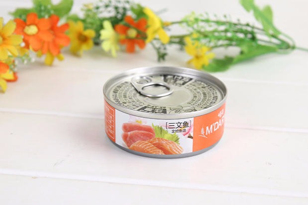 网 cat mèo cá hồi đóng hộp 80g đa hương vị Anh mèo ngắn đóng hộp mèo tươi gói Review các loại hạt cho mèo