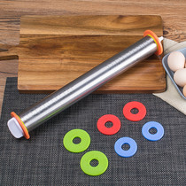 Rolling pin with graduated thickness stainless steel noodle stick large baking tool set height rolling stick dumpling skin artifact