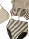 2025 New Popular Women's Swimsuit Summer Two-Piece High-Waisted Strap Striped Sexy Hot Girl Bikini Swimwear