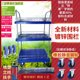 Silent double-layer multi-layer trolley instrument cart two-layer tool cart guardrail pull truck warehouse flat cleaning