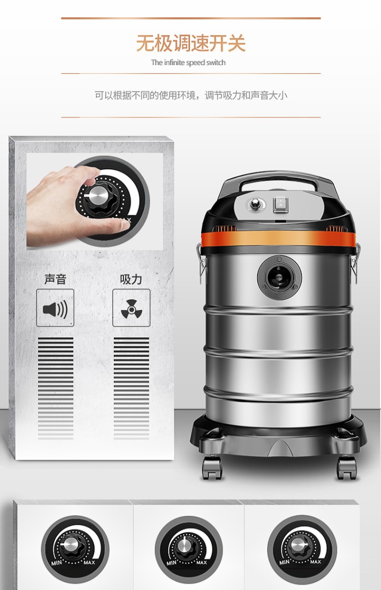 robot quét nhà Máy hút bụi gia đình Jienu với siêu mạnh câm công suất cao trang trí thương mại lớn hút bụi công nghiệp - Máy hút bụi máy hút bụi không dây xiaomi