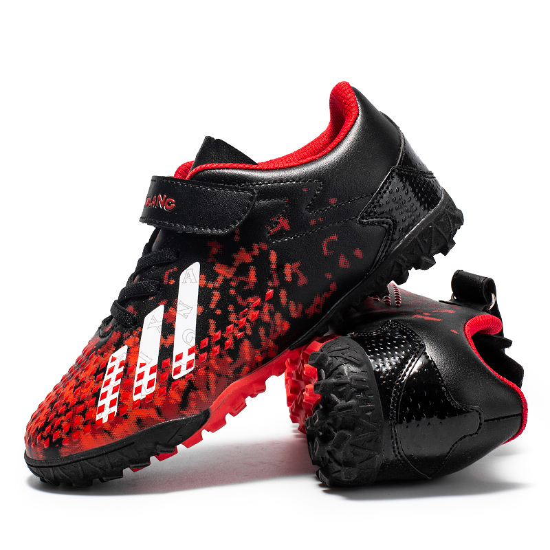 Children's football shoes Men's broken nails Grass Kids Magic Stickler Sneakers Mesh of Breathable Elementary School Students Sports Training Shoes