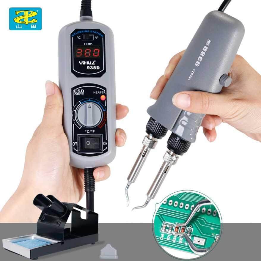 938D temperature control digital display constant temperature repair and disassembly electric tweezers electric tweezers heating core