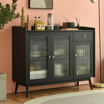 Solid Wood Dining Side Cabinet Modern Minima Living Room Home Wine Cabinet Tea Water Cabinet Restaurant Storage Kitchen containing Cupboard North European