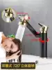 Black basin faucet Cold tropical shower can be rotated to lift the shampoo powder room table basin High multi-function