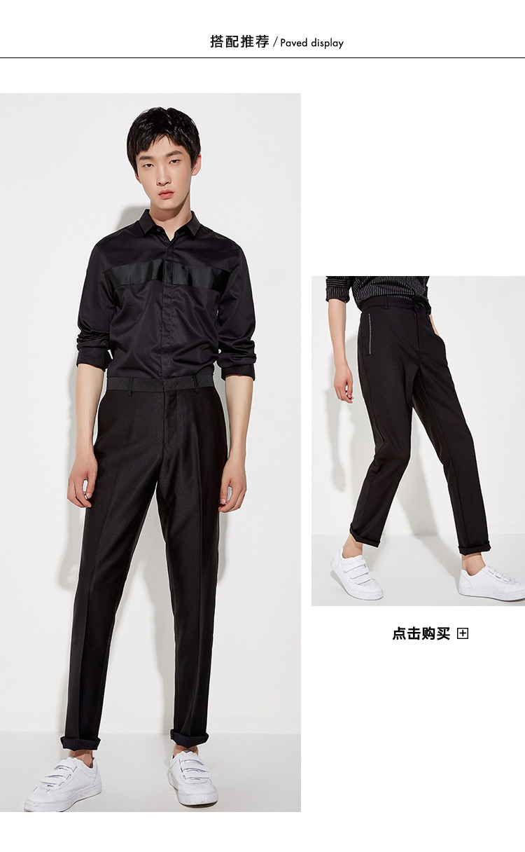 Áo thun nam tay dài màu trắng 2018 xuân hè mới phiên bản Hàn Quốc của áo sơ mi cotton thanh lịch giản dị dành cho giới trẻ thời trang công sở nữ 2020
