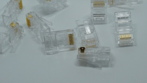 Subduction Ultra Five Categories Crystal Head Non-Shielded RJ45 Network Pure Copper Tripods Chip 8P8C Head 100 Boxes