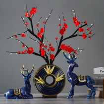 Living room wine cabinet decorations ornaments home accessories American luxury Creative furnishings porch shoe cabinet elk crafts