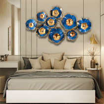 Wrought iron wall decoration wall wall decoration wall decoration creative living room metal light luxury wall decoration pendant