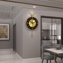 Animal deer head wall hanging round light luxury style wall decorations pendant creative living room dining room entrance wall decoration