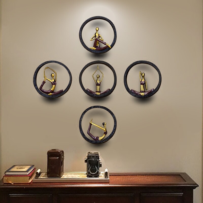 Yoga Museum wall decorated wall wall decoration wall decoration corridor wall decoration wall hanging creative