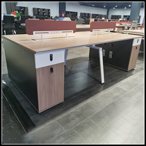 Desk staff table is simple modern steel frame 2 people 4 people 6 people office staff office chair combination