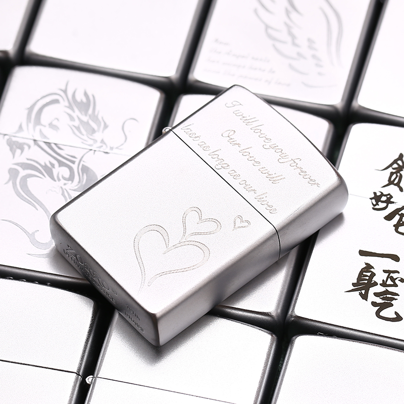 Sulow kerosene lighter zorro genuine men personality frosted 205 sign knife carved satin retro lighter