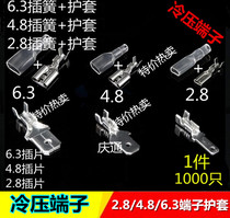 6 3 Plug-in spring sheath 4 8 Cold-pressed terminal blocks 2 8 Plug-in plug-in spring sheath plug-in wire connector