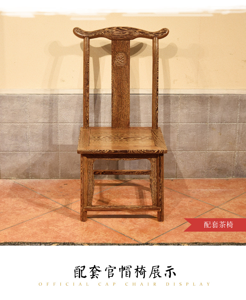 Mahogany bảng trà bàn trà và ghế kết hợp của Trung Quốc bàn trà bàn trà bàn ghế wenge kung fu ban công văn phòng nhỏ mới - Bàn trà bàn trà tròn mặt đá