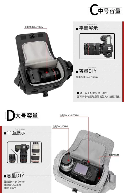 Rhema SLR túi máy ảnh vai cầm tay Canon Sony Fuji Nikon túi máy ảnh kỹ thuật số vi nam văn học độc thân và phụ nữ - Phụ kiện máy ảnh kỹ thuật số túi đựng máy ảnh bằng da