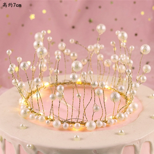 Украшение короны на демонстрации взрослые дети Queen Crown Wedding Pearl Crown Display Network Red Birthday Guted -в