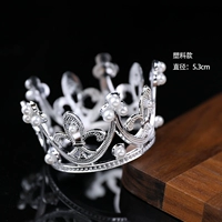 Розовая красная пластиковая мини -серебро 10