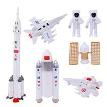 Space astronaut birthday cake ornaments Aviation rocket Planet Cake spaceship childrens year plug-in