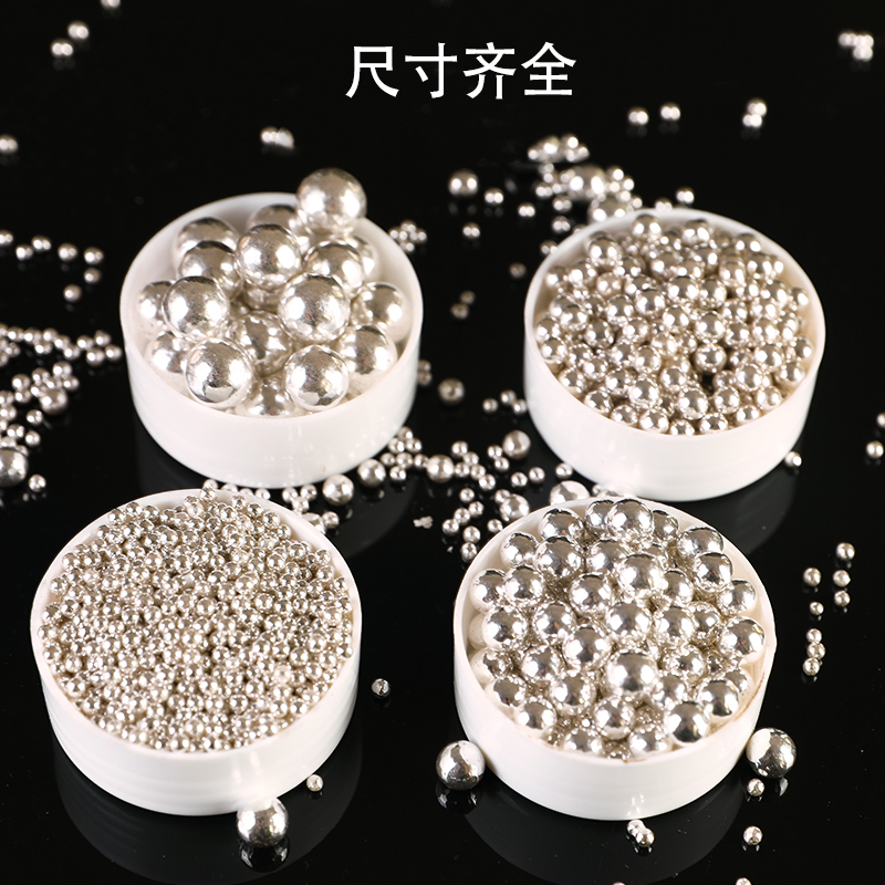 Silver-colored round pearl color needle silver Pearl cake decoration West Point cake ice cream Baking decoration Swaying Accessories