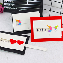 Bake cake decoration confession card card card decoration plug-in can write blessing birthday dessert decoration