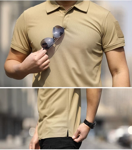 Зеленая летняя быстросохнущая футболка polo, делается под заказ, короткий рукав